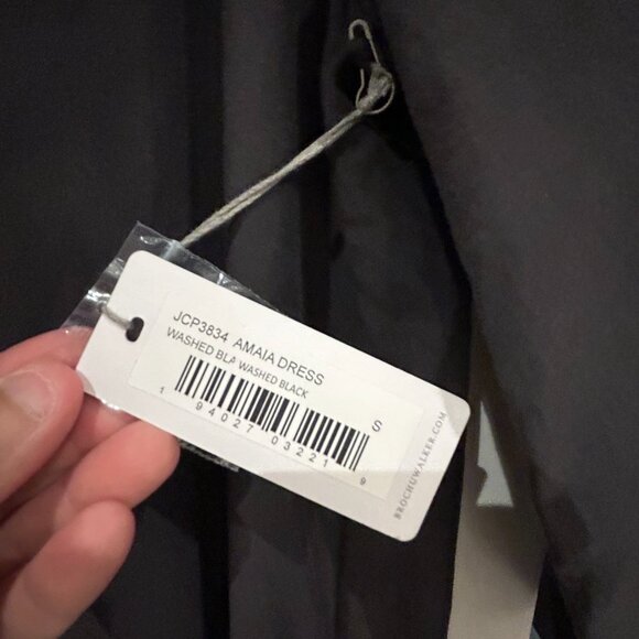 NEW BROCHU WALKER Amaia Dress in Washed Black -- size SMALL - Picture 8 of 9